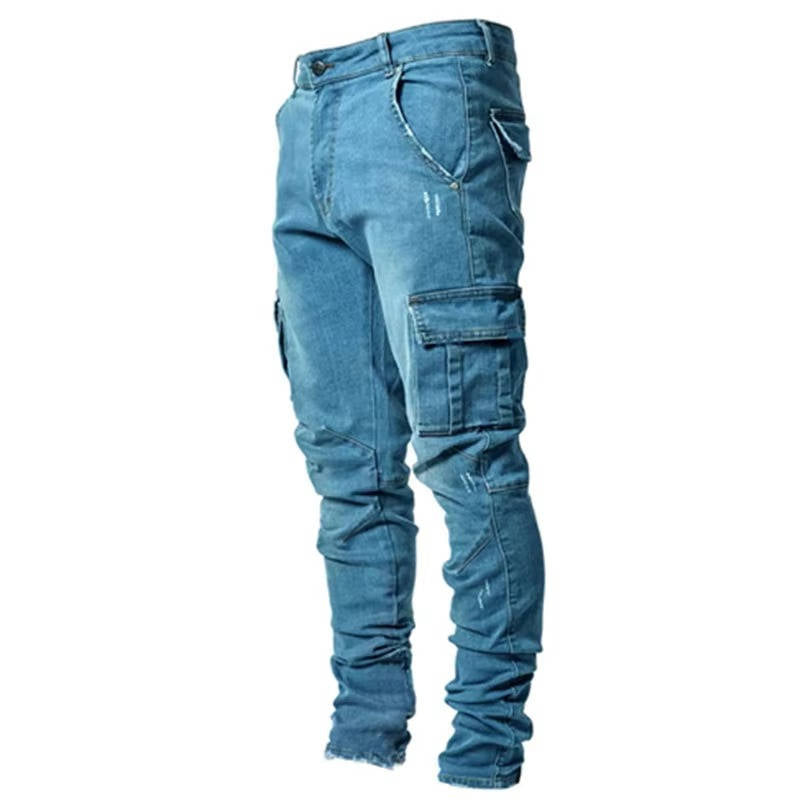 Amawinc Jeans Cargo Tapered Pour Homme Ultra Confortable Coupe Moderne Avec Multiples Poches Cargo