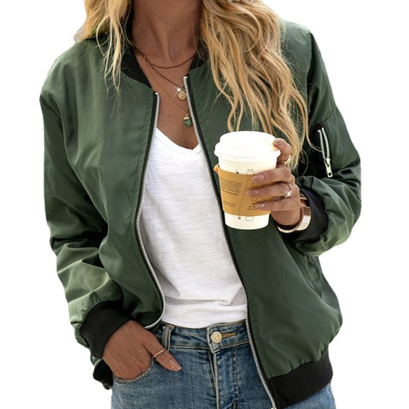 Fiona Veste Bomber Zipée Pour Femme Léger Polyvalente Amawinc Pour Le Quotidien Confort Et Style