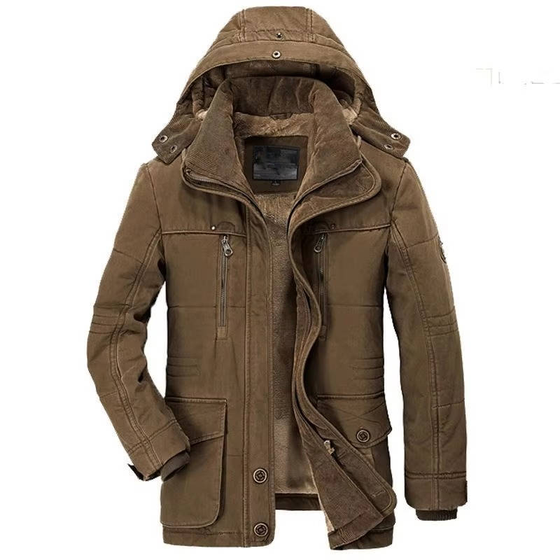 Parka Hivernale Pour Homme Amawinc Avec Doublure En Polaire Capuche Chaude Imperméable Et Isolante