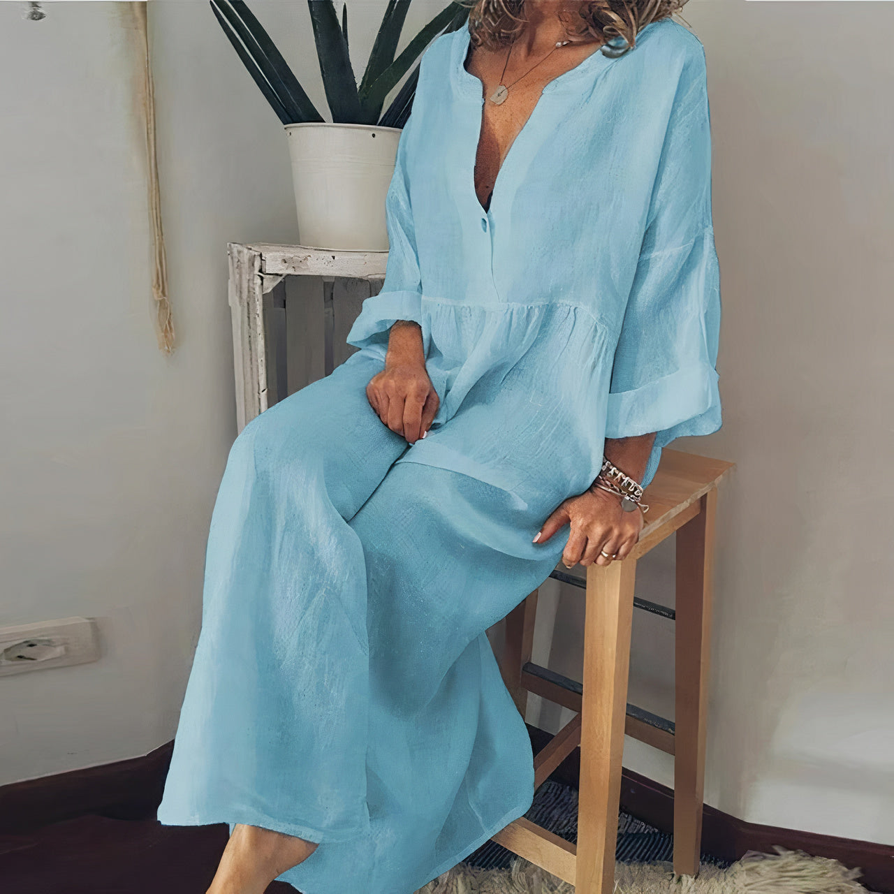 Leinenkleid Cassandra für Damen