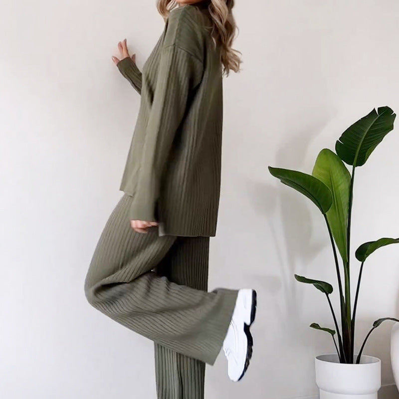 Robe Pull Col Roulé Et Ensemble Tricoté Décontracté Élégance Confort Moderne Pour Toutes Morphologies