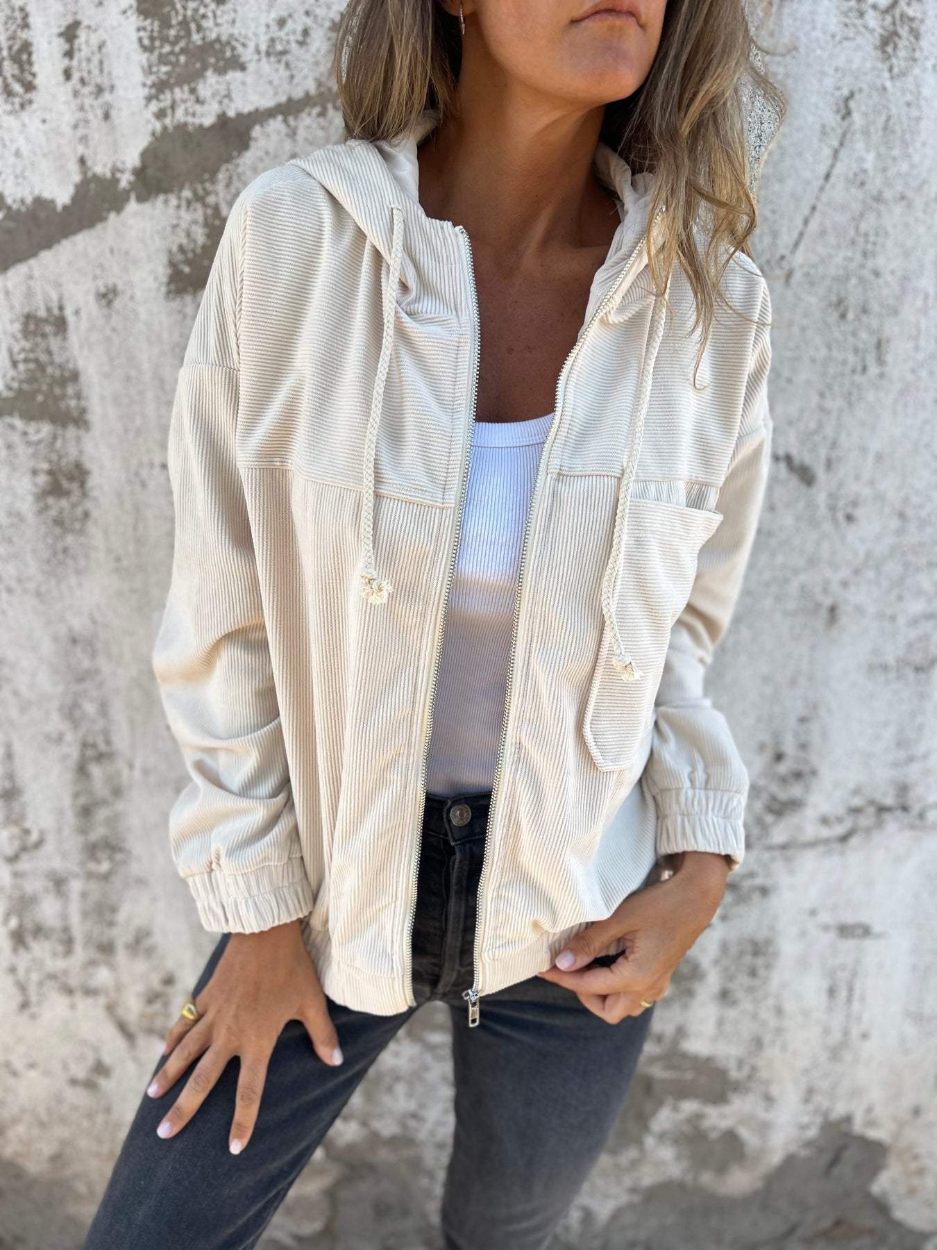 Bequeme Kapuzenjacke Fudus im lässigen Style