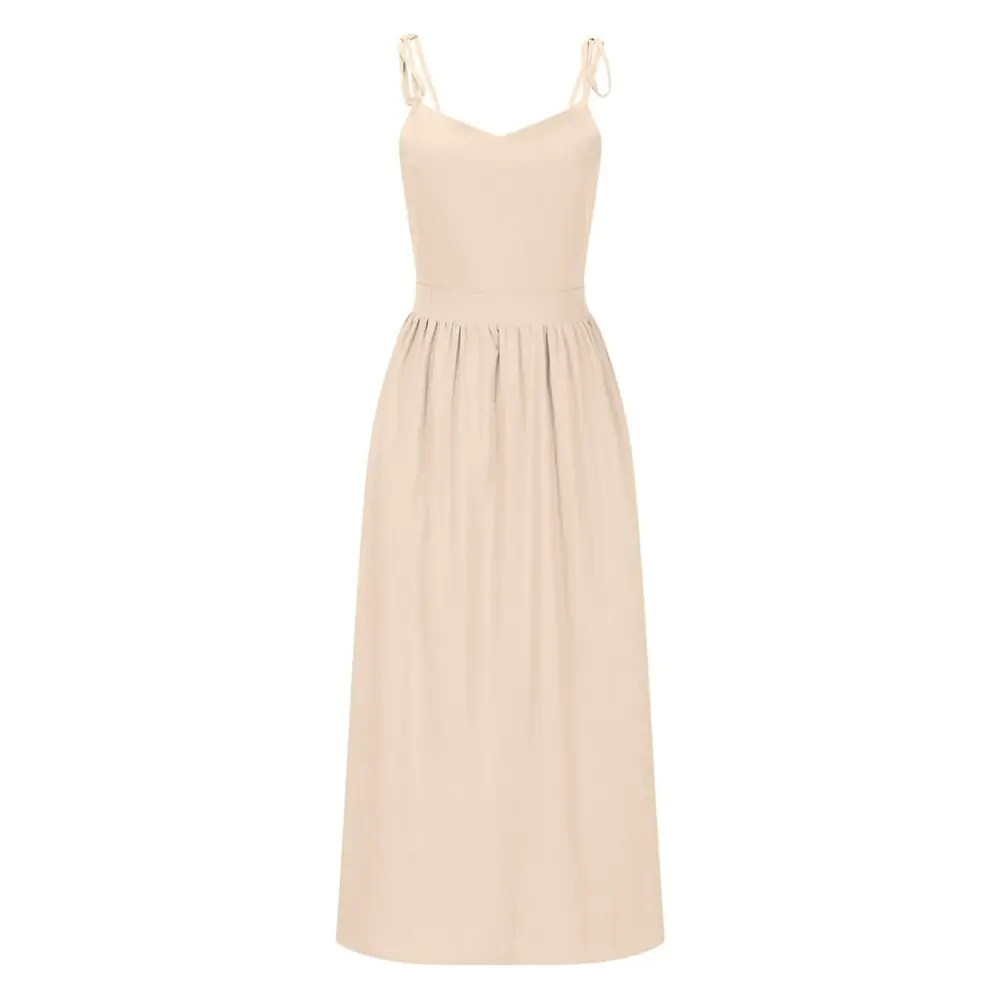 Robe Bustier Midi Grace Amawinc Élégante Et Moderne Pour Été Prête Pour Les Déjeuners Et Soirées