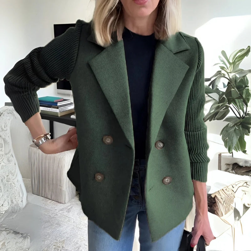 Veste Maille Velin Pull Doux Et Structuré Avec Double Maille Et Manches Extensibles Pour Un Port Enveloppant
