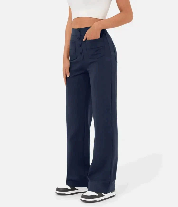 Amabel: Lange, hoch sitzende Freizeithose