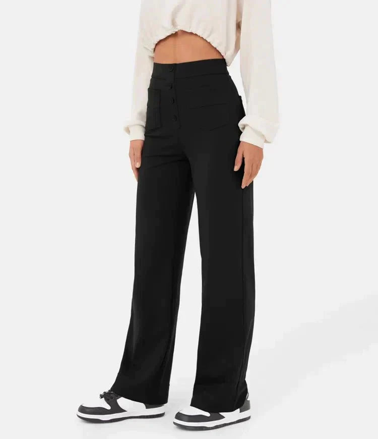 Amabel: Lange, hoch sitzende Freizeithose
