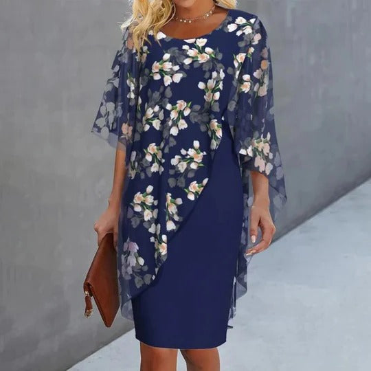 Robe Florale Pour Femme Amawinc Léger Avec Taille Définie Polyvalente Pour Jour Brunch Et Soir