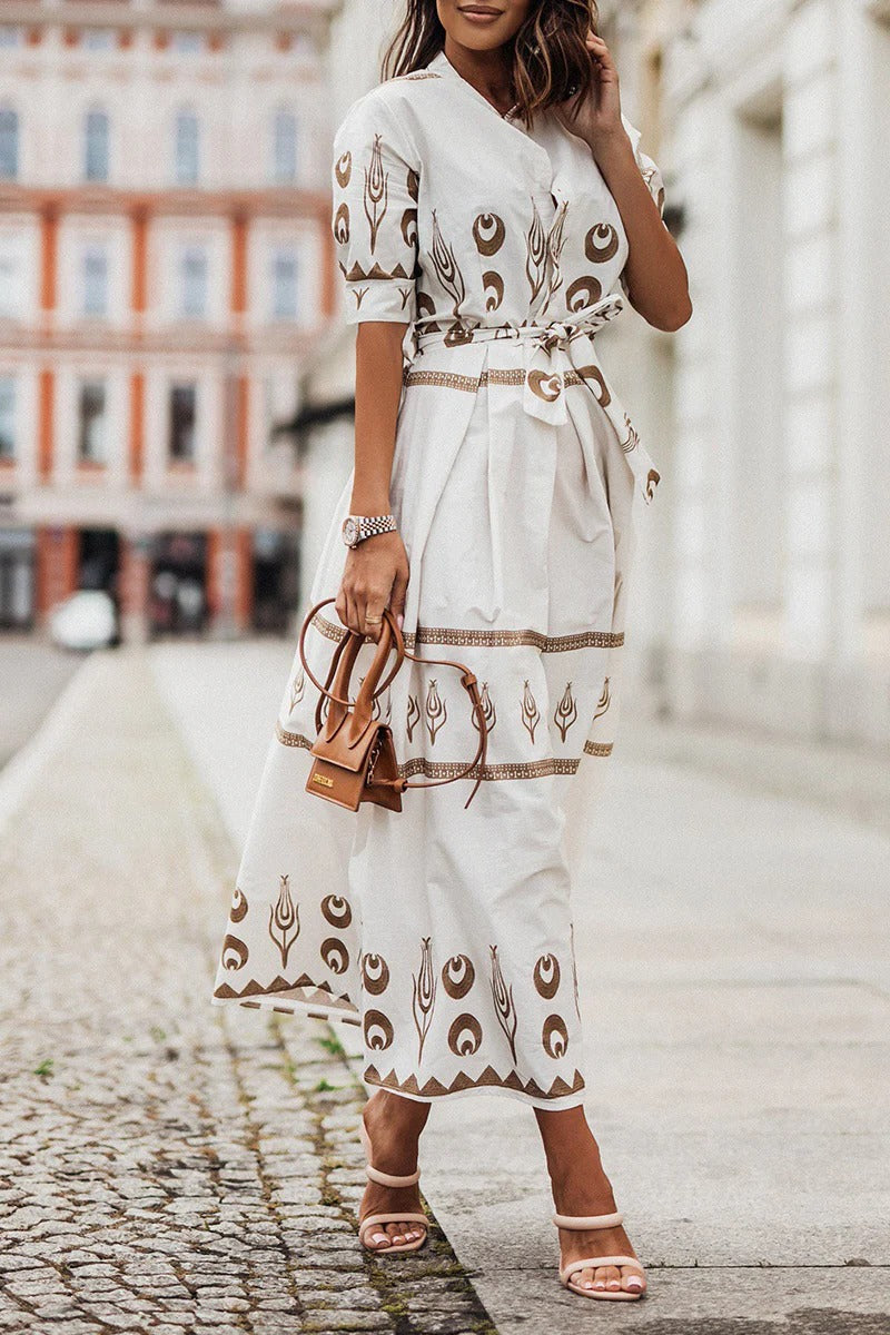 Robe À Manches Courtes Silhouette En A Élégante Pour Printemps Été Polyvalente Et Moderne