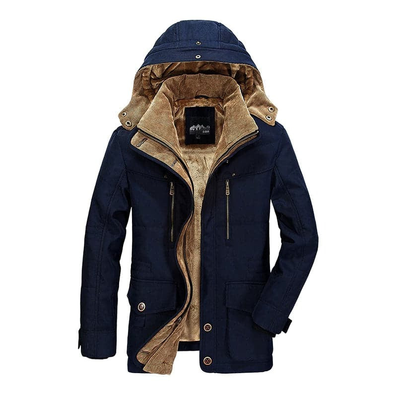 Veste Hivernale Extérieure Parka Pour Homme Amawinc Avec Isolation Et Doublure En Polaire Chaude