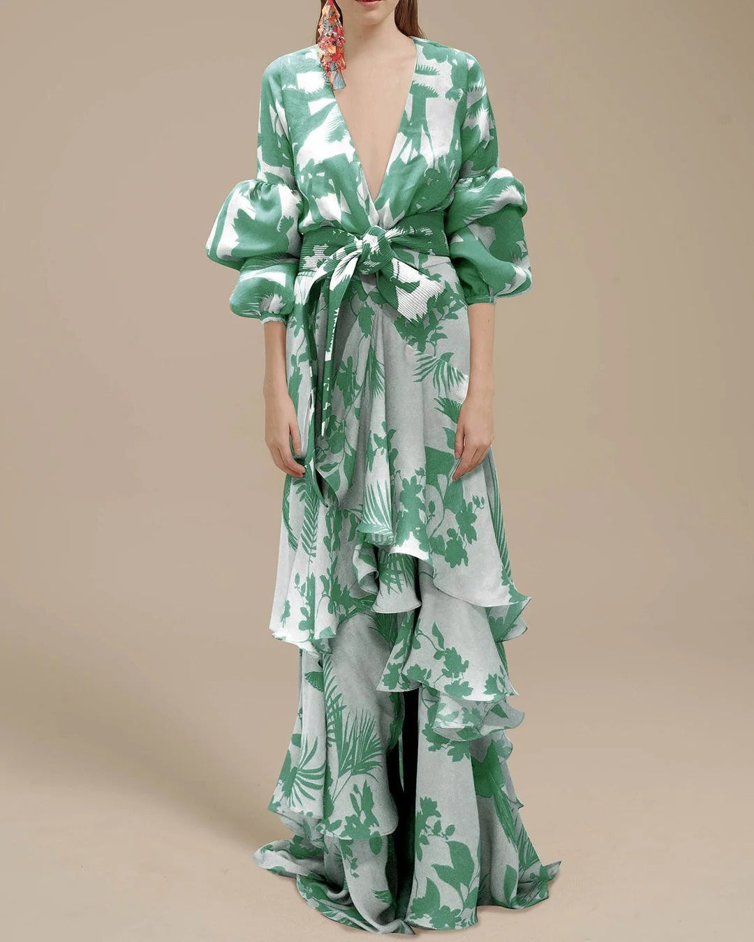 Robe Ceinturée Avec Attache Avant Réglable Pour Un Style Polyvalent Et Raffinée Pour Jour Et Soir