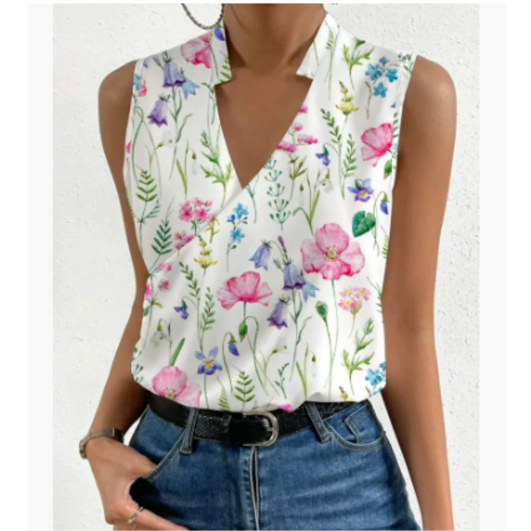 Top Col V Été Pour Femme Amawinc Léger Et Respirant Confortable Et Élégant Pour Journées Chaudes
