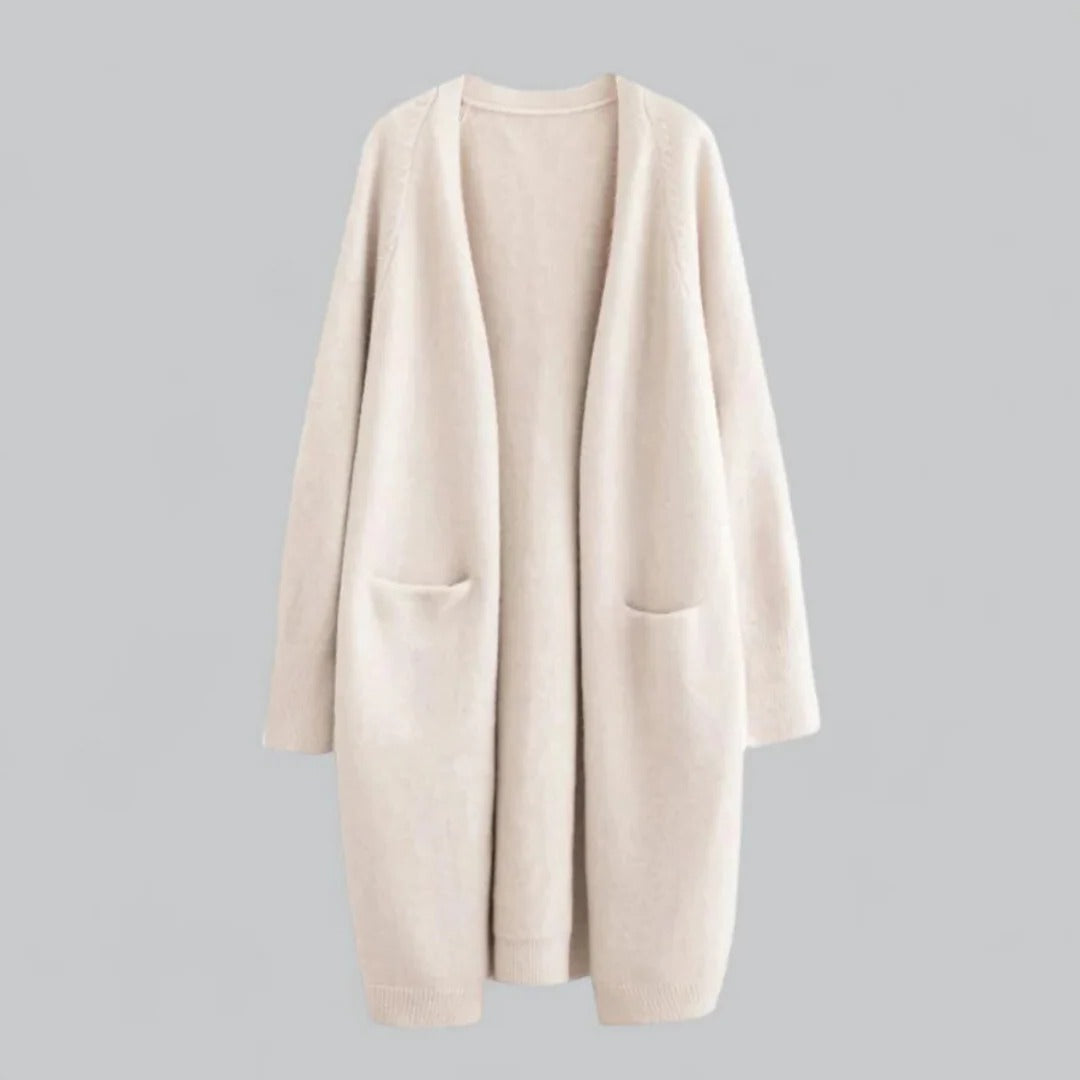 Cardigan Ouvert Décontracté Pour Femme Longueur Longue Amawinc Pour Tenues Quotidiennes