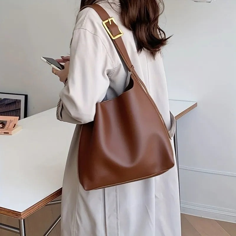 Amawinc Sac D'Épaule Structuré Minimaliste Avec Bandoulière Large Réglable Pour Confort Quotidien