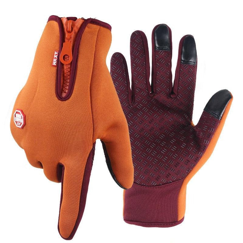 Gants Thermiques Ultra Fins Unisexe Tactiles Doublure Polaire Résistants au Vent et à l'eau Pour Hiver
