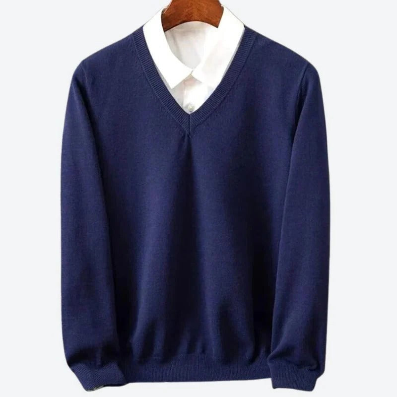 Amawinc Pull Homme En Cachemire Doux Col Rond Pour Chaleur Luxueuse Et Confort Parfait