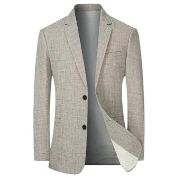 Blazer Homme Vintage Coupe Slim Boutonnage Simple Pour Tenue Formelle Ou Décontractée
