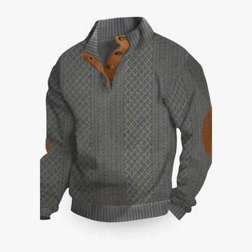 Amawinc Pull Homme Luxe Chaud Silhouette Moderne Confort Toute La Journée Pour Temps Froid
