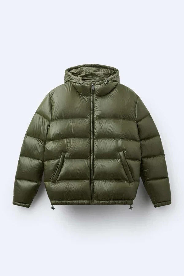 Amawinc Veste Matelassée Imperméable Avec Capuche Isolation Chaude Pour Temps Froids Et Pluvieux