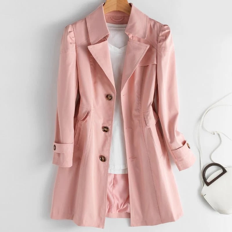 Manteau Trench Classique Pour Femme Amawinc Léger Pour Bureau Et Sorties Tailles XS À 3XL Élégance Quotidienne