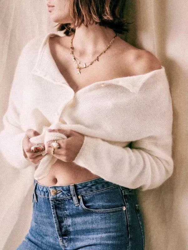 Damenoberteil mit Knöpfen