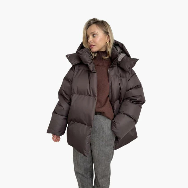 Veste Puffer Légère Pour Femmes Amawinc Coupe Regular Contournée Longueur Des Hanches Confortable Pour Temps Froid