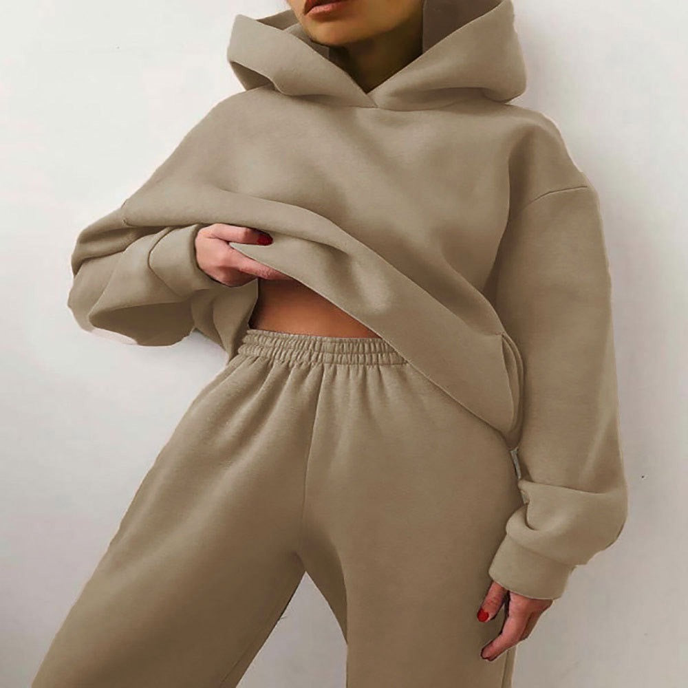 Ensemble Deux Pièces Pour Femme En Mélange Coton Avec Coupe Oversized Et Taille Élastique