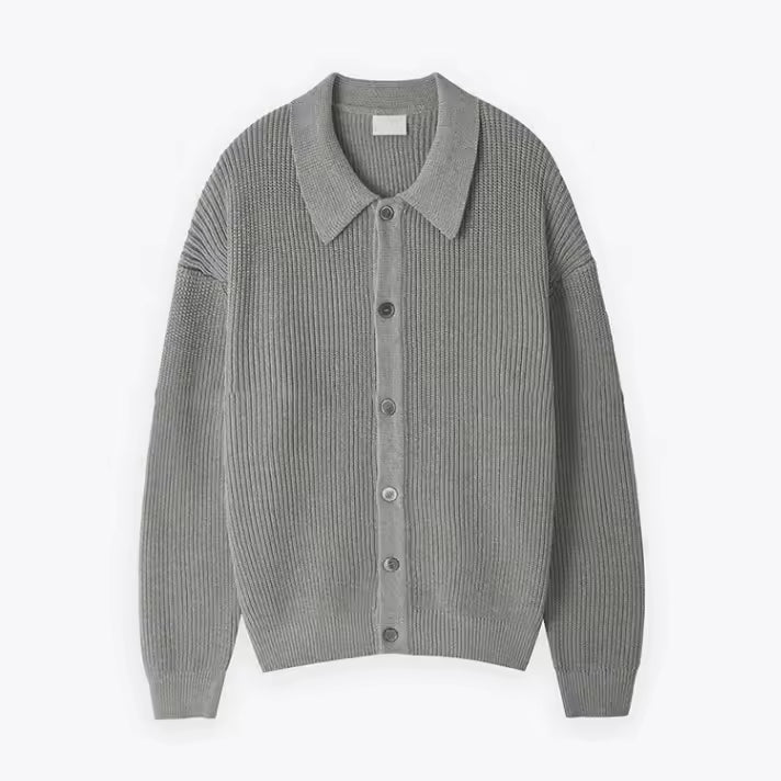 Cardigan Homme Oversize En Mélange De Laine Avec Boutons Sur Le Devant Pour Une Chaleur Quotidienne