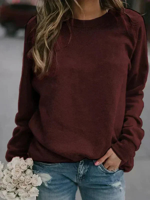 Pull Femme Décontracté En Maille Douce À Manches Longues Col Rond Pour Automne Et Hiver Nordisk Flair Amawinc