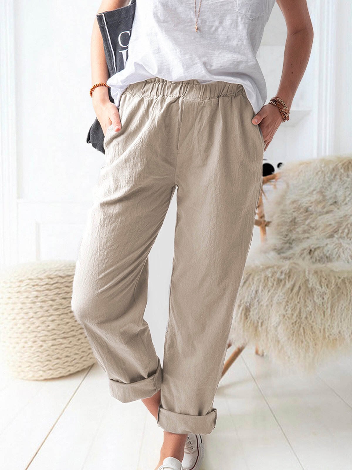 Bequeme Leinenhose für Damen – Marika