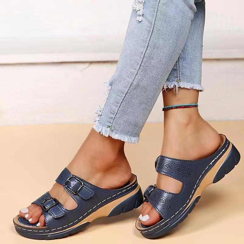 Komfortable Lyla Orthopädische Ledersandalen für den Sommer