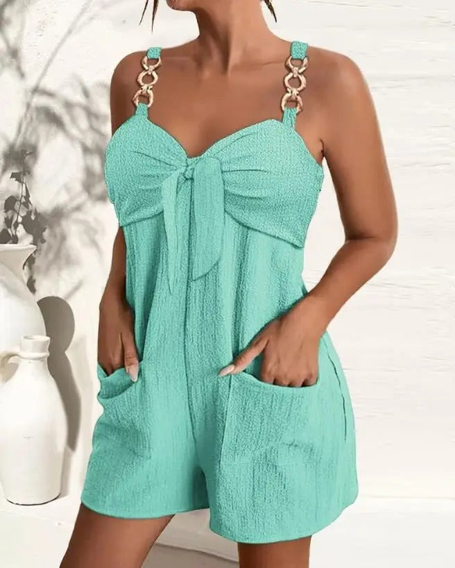 Cordelia Freizeit-Romper mit Geknotetem Detail