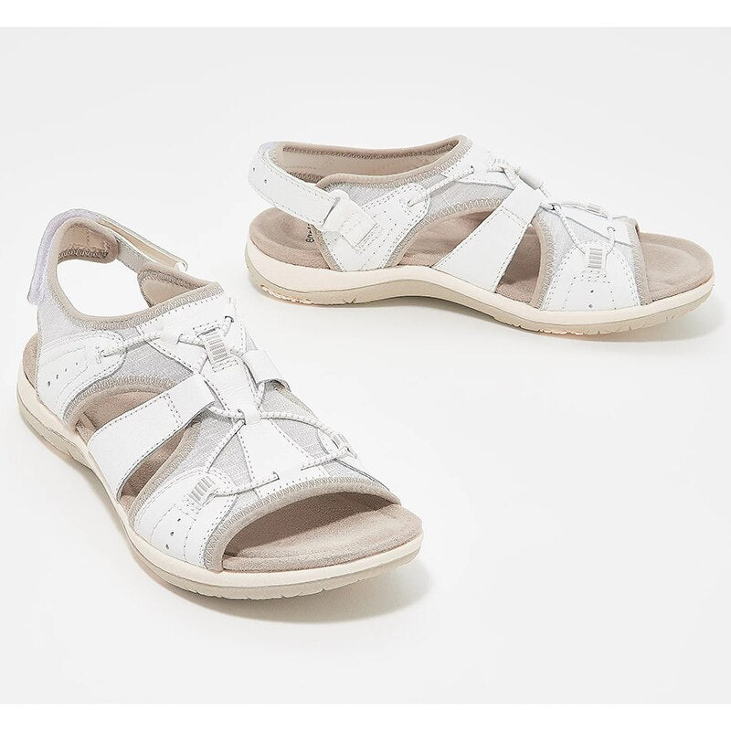 Komfortable, stützende und stylische orthopädische Damensandalen (handgefertigt)