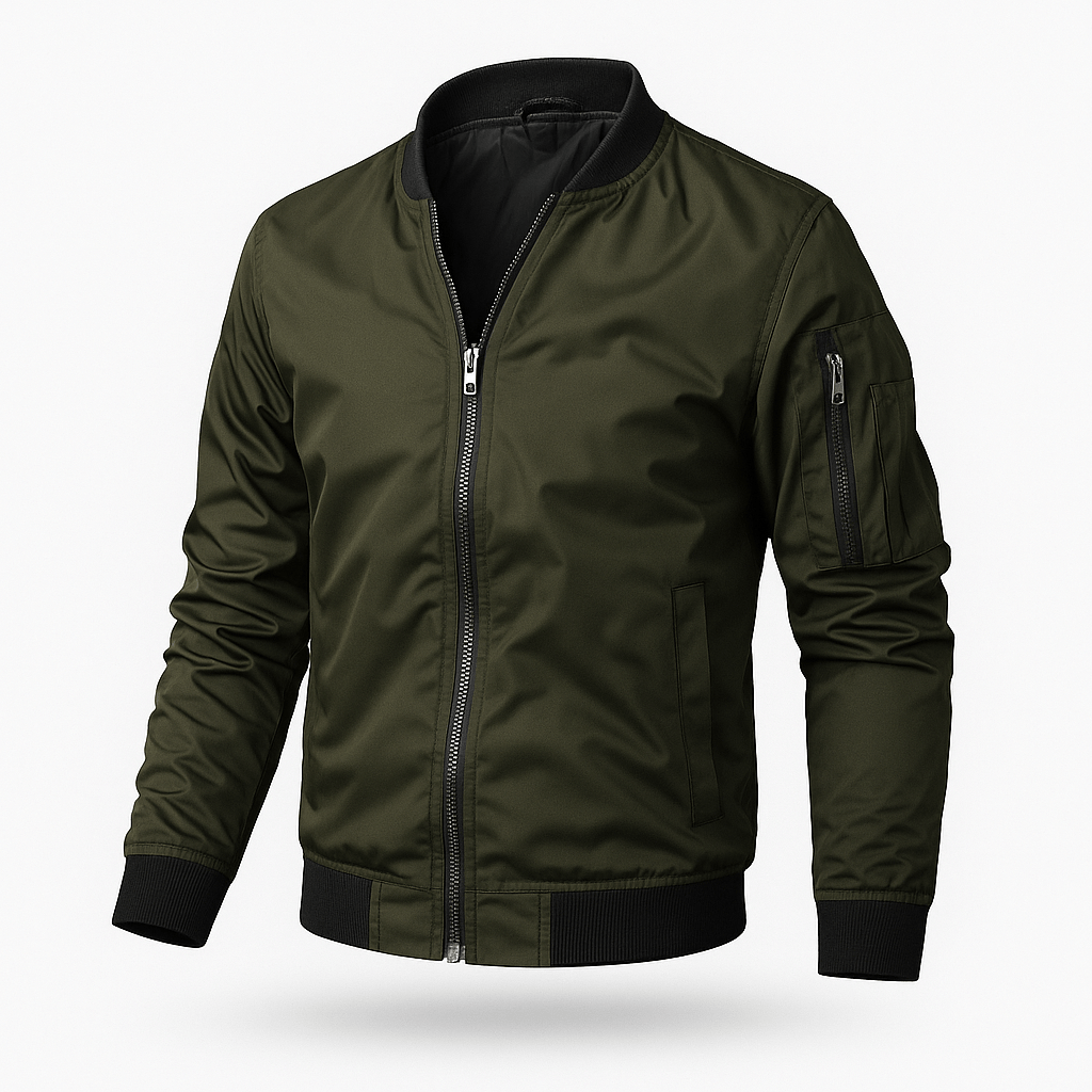 Veste Bomber Léger Pour Homme Xavier Amawinc Décontractée Pour Quotidien Avec Fermeture Éclair Avant