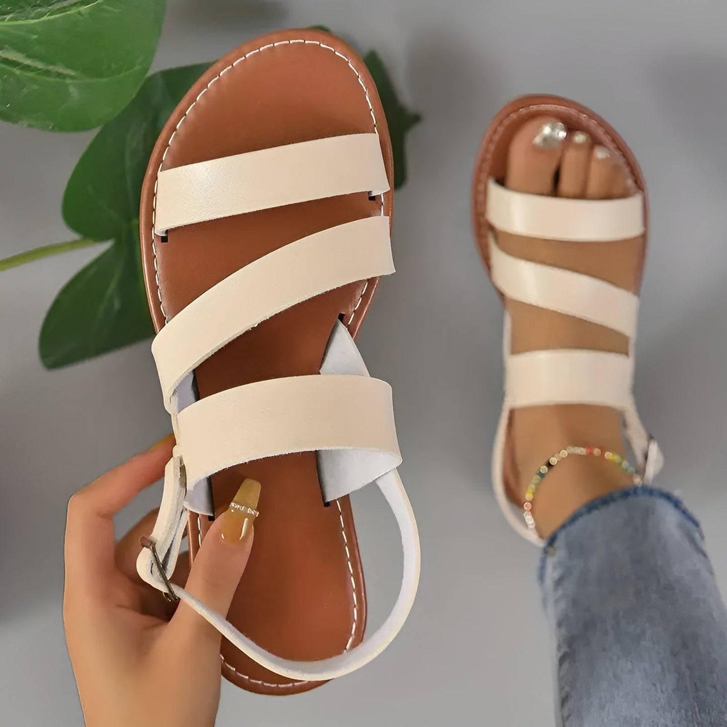 Elegante, orthopädische Damen-Sandalen für den Alltag