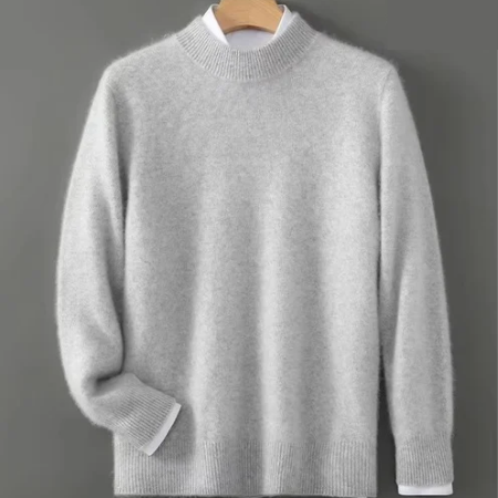 Amawinc Pull Tricoté Épais En Laine À Col Rond Pour Homme Chaud Décontracté Automne Hiver
