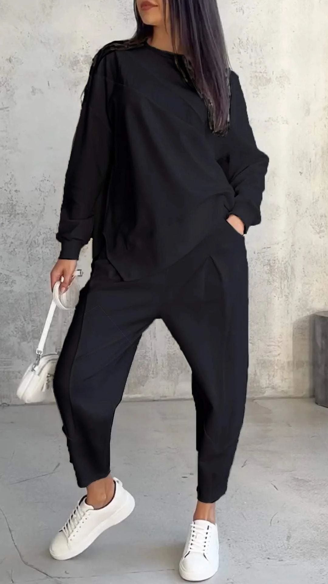 Zweiteiliges Damen-Set: Pullover und Hose - Dietlind