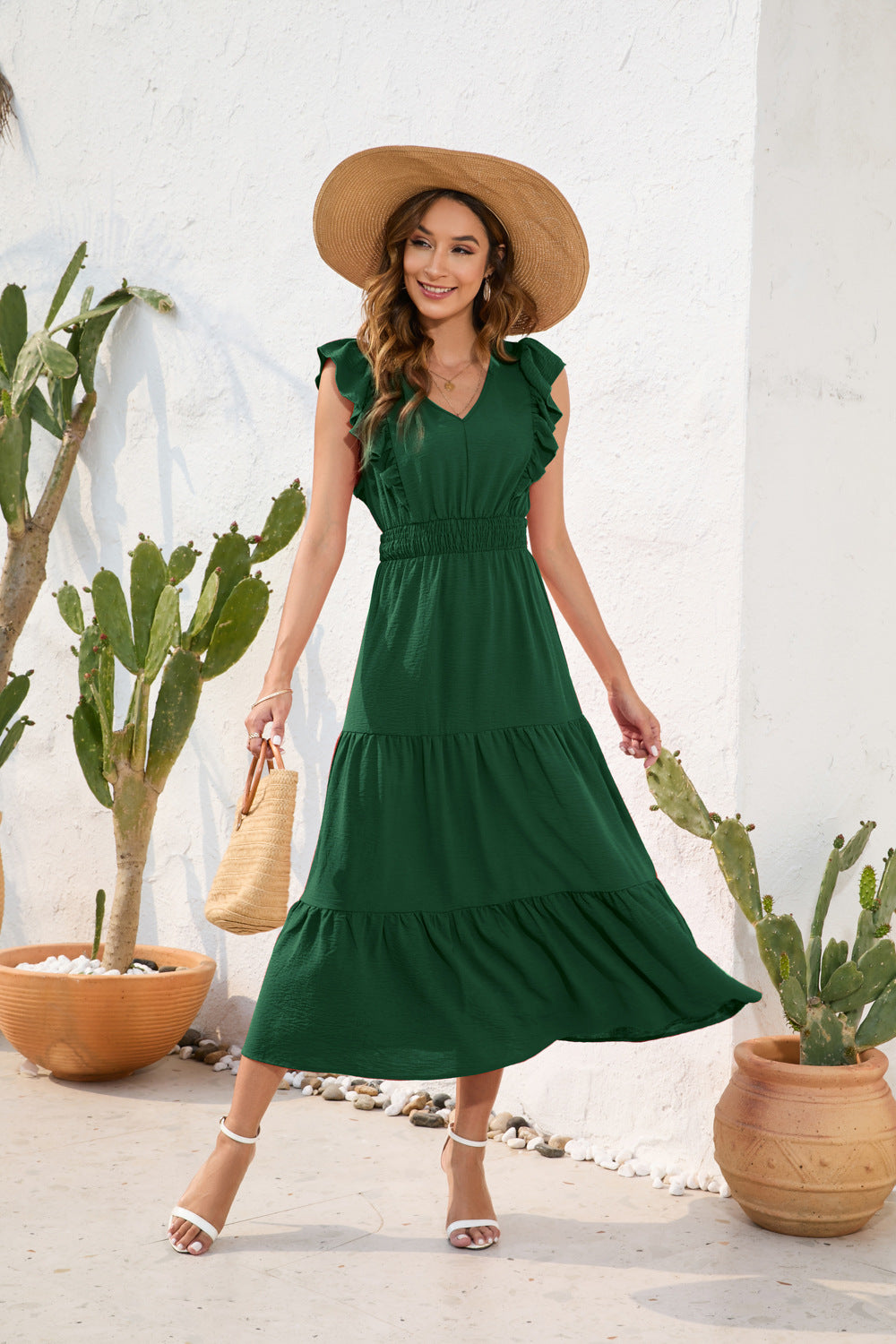 Entspanntes Midi-Kleid für Damen von Velisande