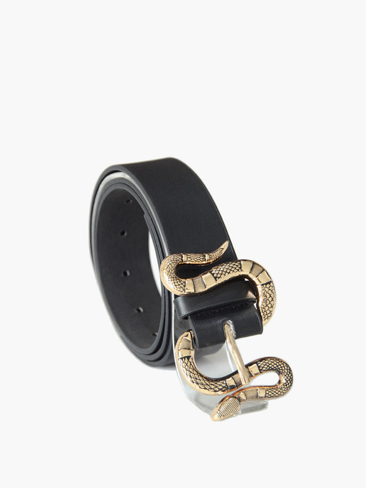 Snake Buckle Leather Belt - Amawinc