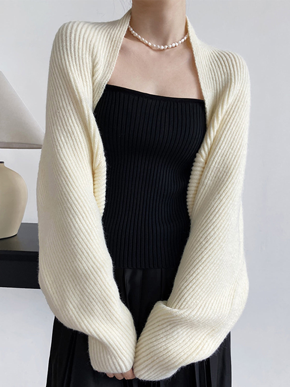 Sophie Cardigan Ouvert Doux et Élégant En Maille Tricotée Confort Léger Idéal Pour Superposer Vos Tenues Chic Polyvalent