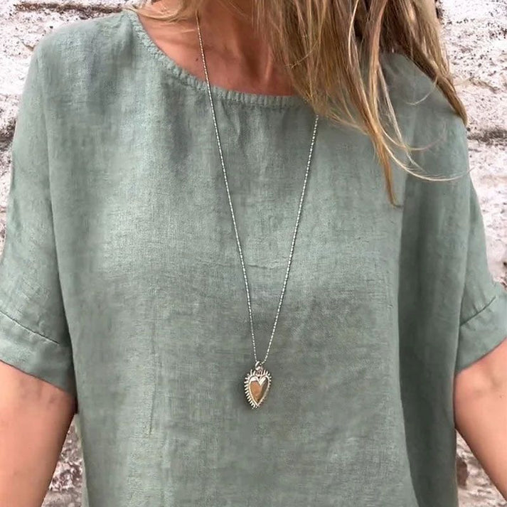 CLARISSA – Locker Leinenhemd