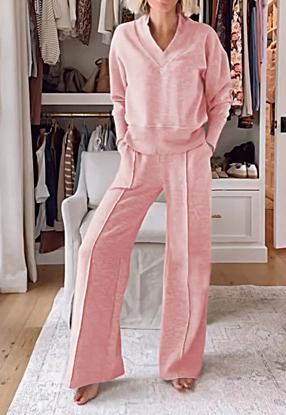 Zita Damen Casual Set (Top & Hose)