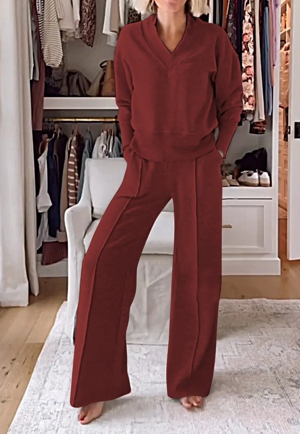 Zita Damen Casual Set (Top & Hose)