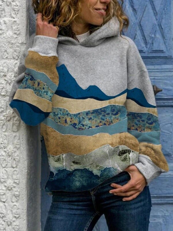 Bequemer Fudus Strick-Kapuzenpullover