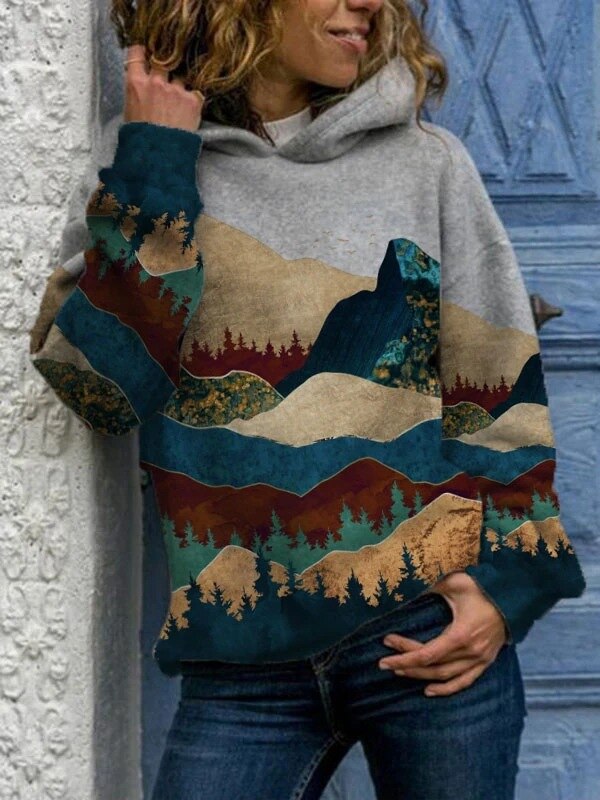 Bequemer Fudus Strick-Kapuzenpullover