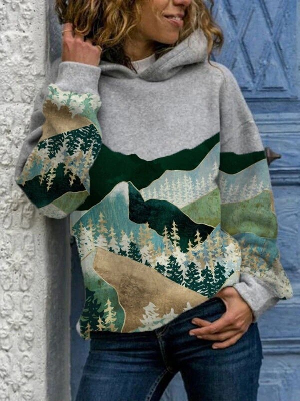 Bequemer Fudus Strick-Kapuzenpullover