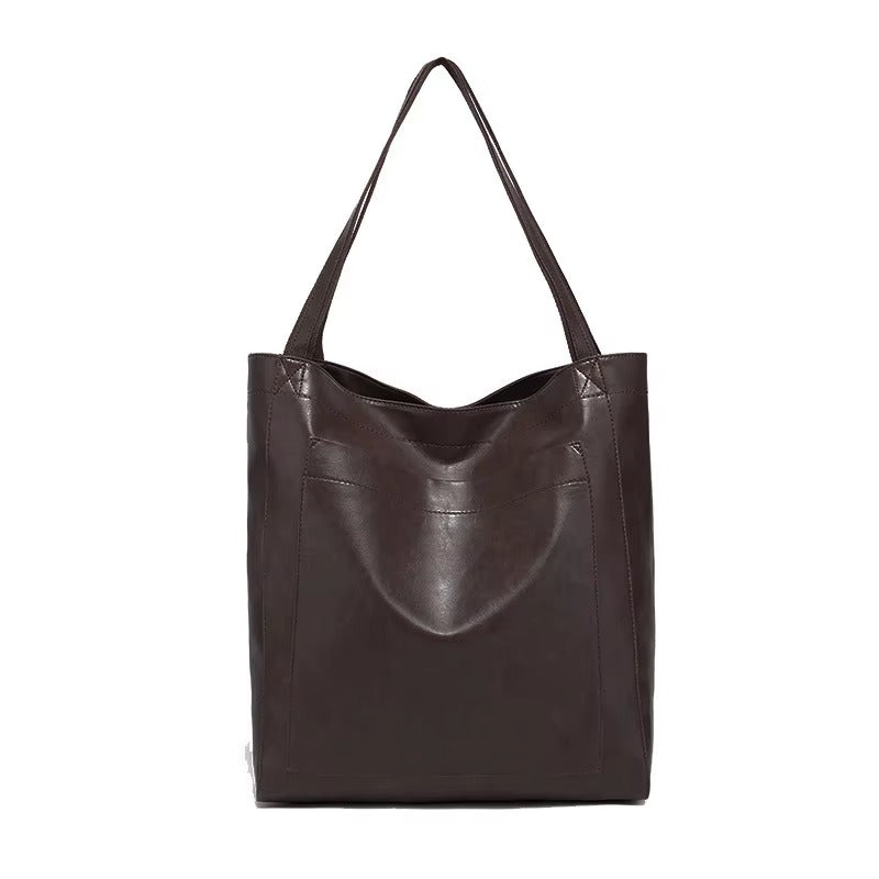 Amawinc Sac Tote Rétro En Faux Cuir Avec Grande Capacité Bandoulière Pour Usage Quotidien Polyvalent
