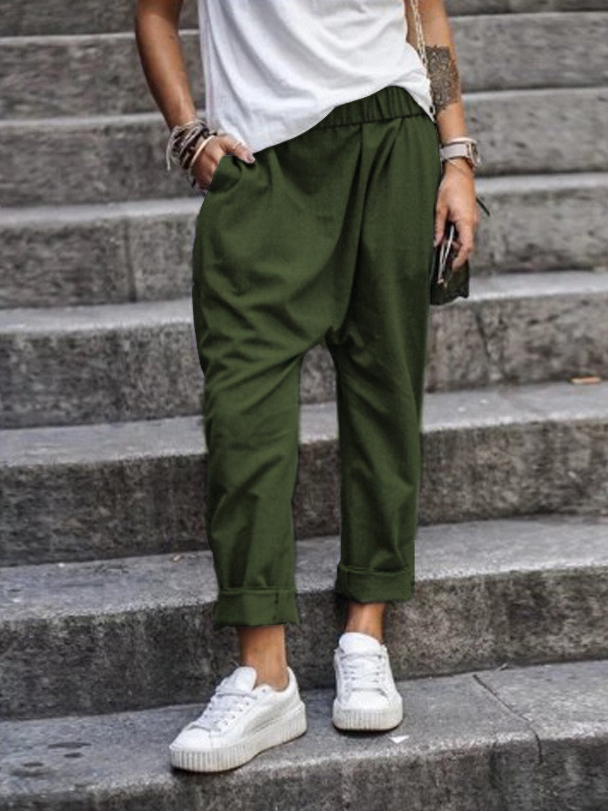 Zora: lockere Leinenhose