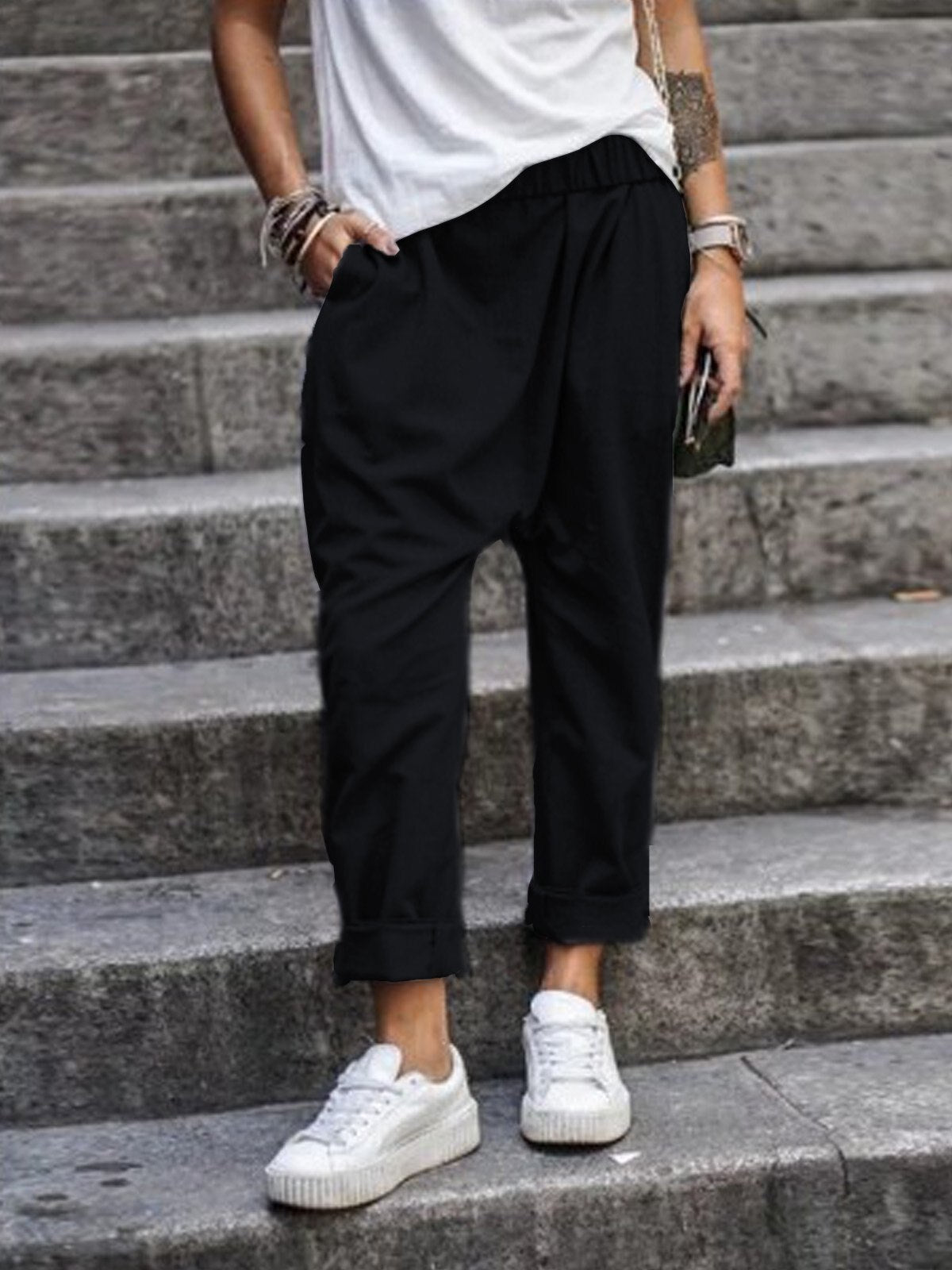 Zora: lockere Leinenhose