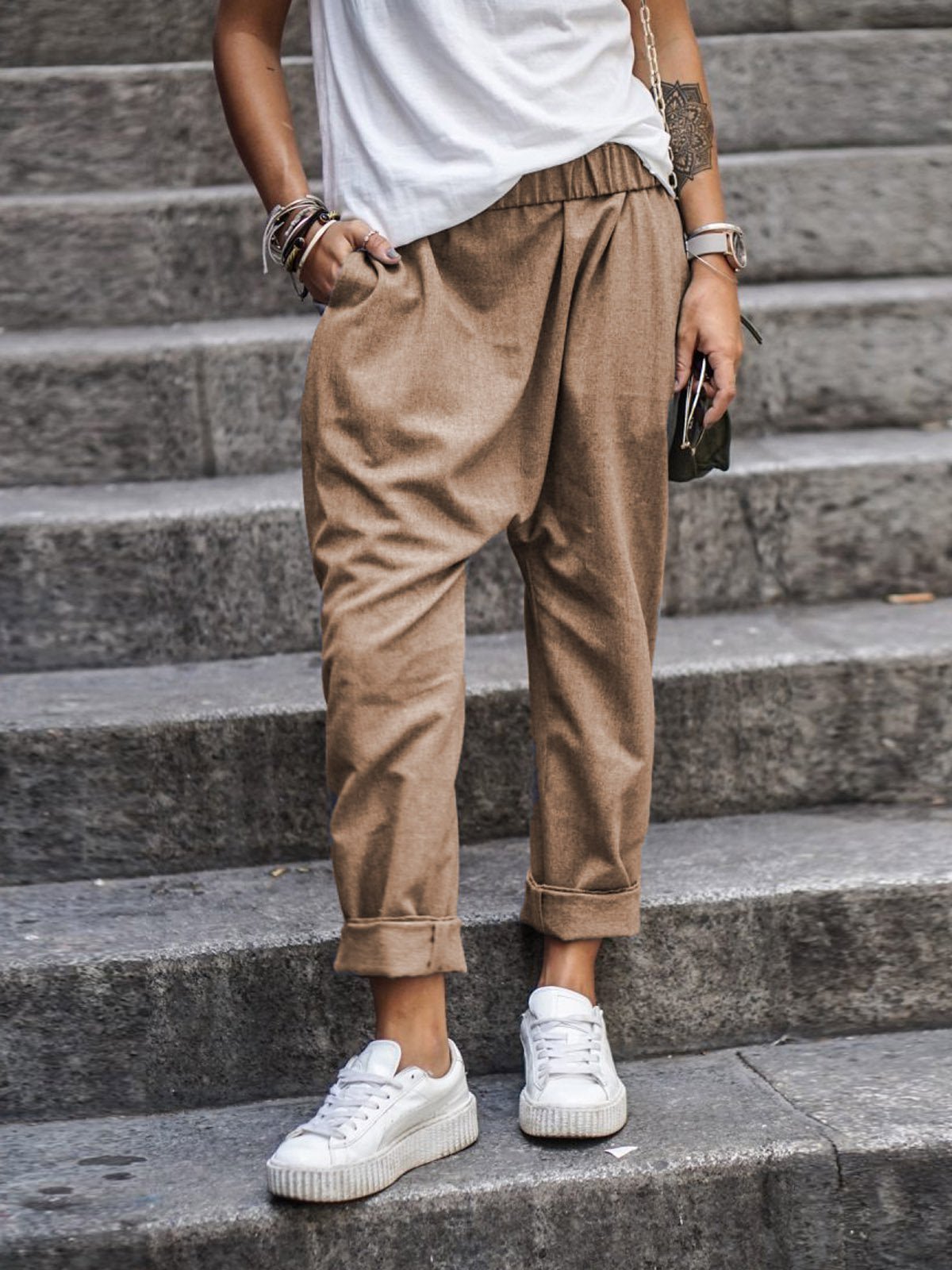Zora: lockere Leinenhose