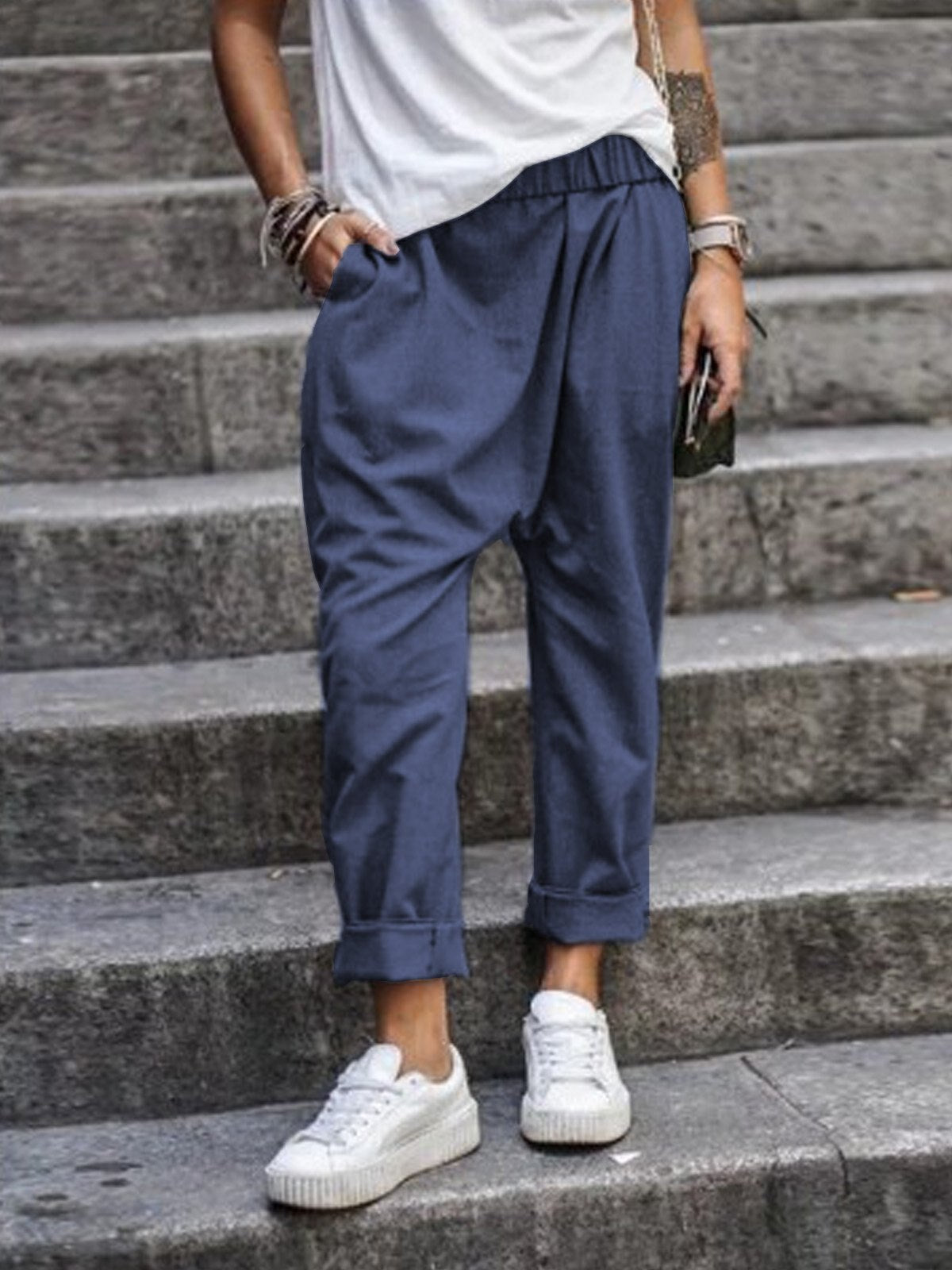 Zora: lockere Leinenhose
